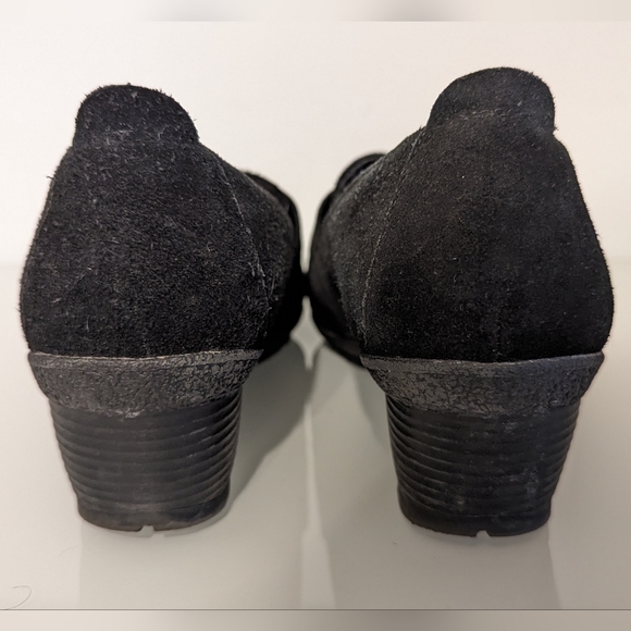 Valdini black suede wedges 7 - Picture 4 of 5